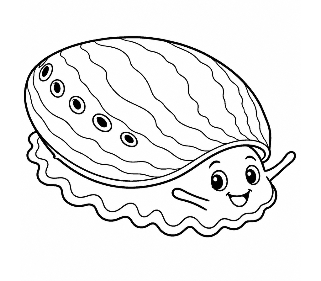 Abalone coloring page