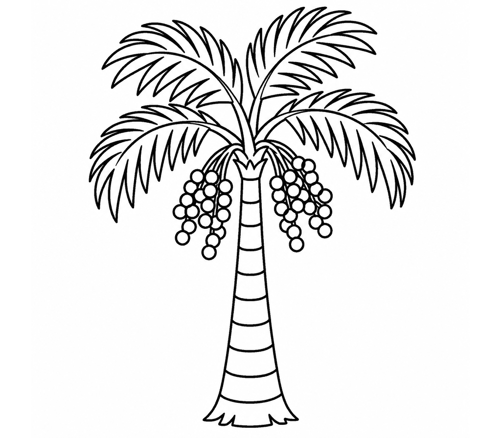 Acai Palm coloring page