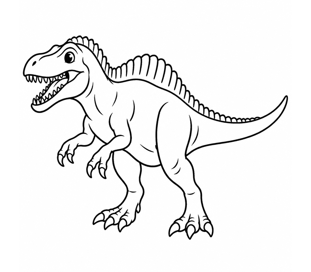 Acrocanthosaurus coloring page