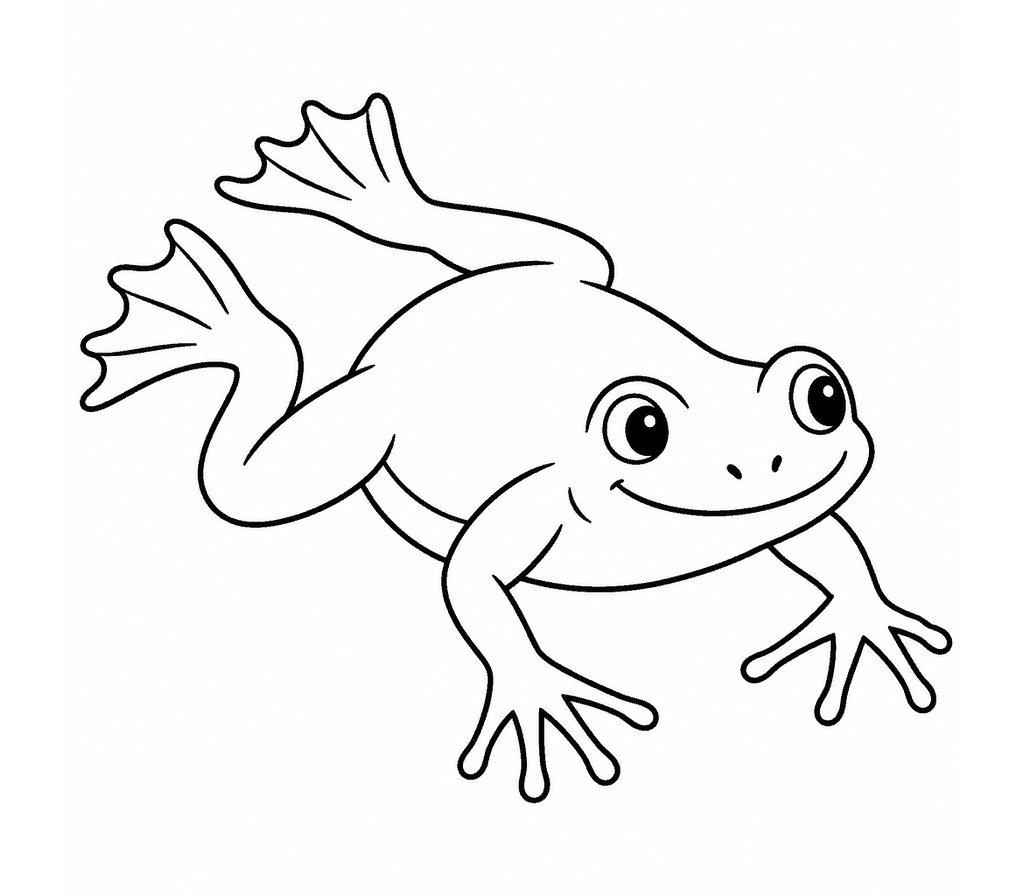 African Clawed Frog coloring page