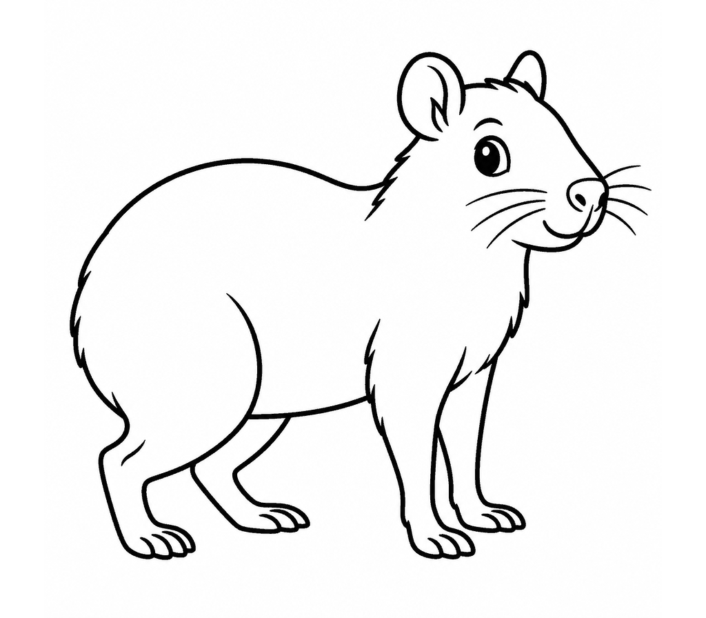 Agouti coloring page