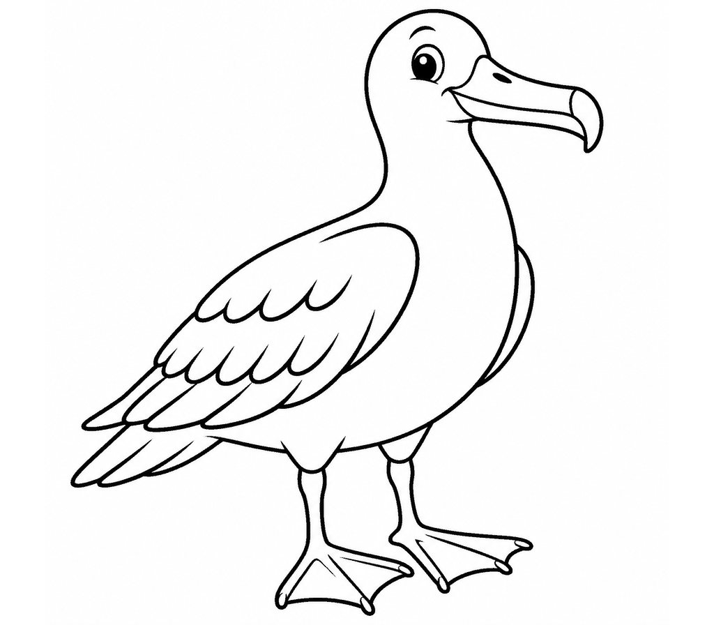 Albatross coloring page