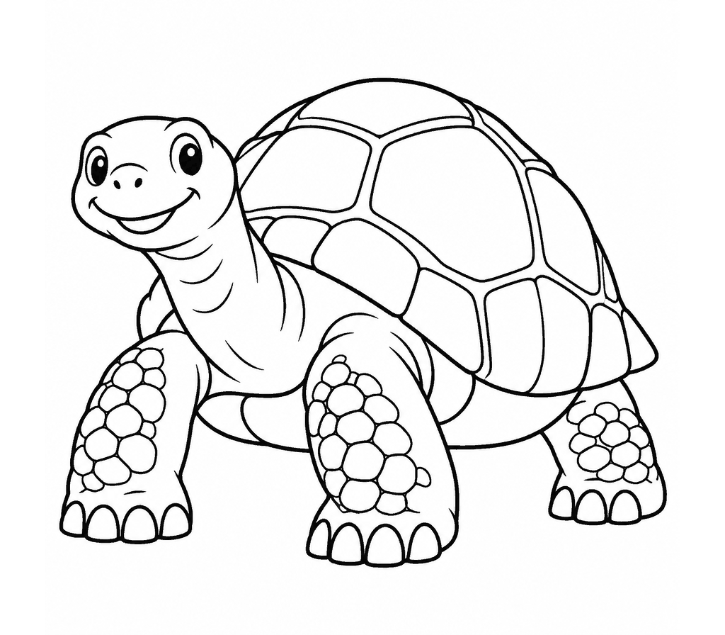 Aldabra Tortoise coloring page