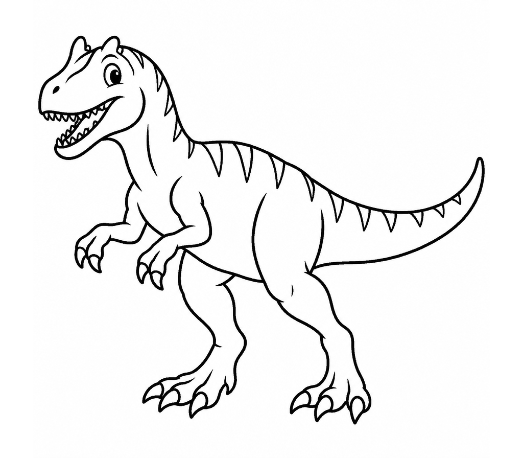 Allosaurus coloring page
