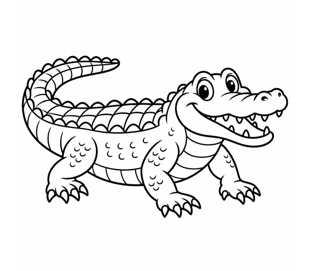 American Alligator coloring page