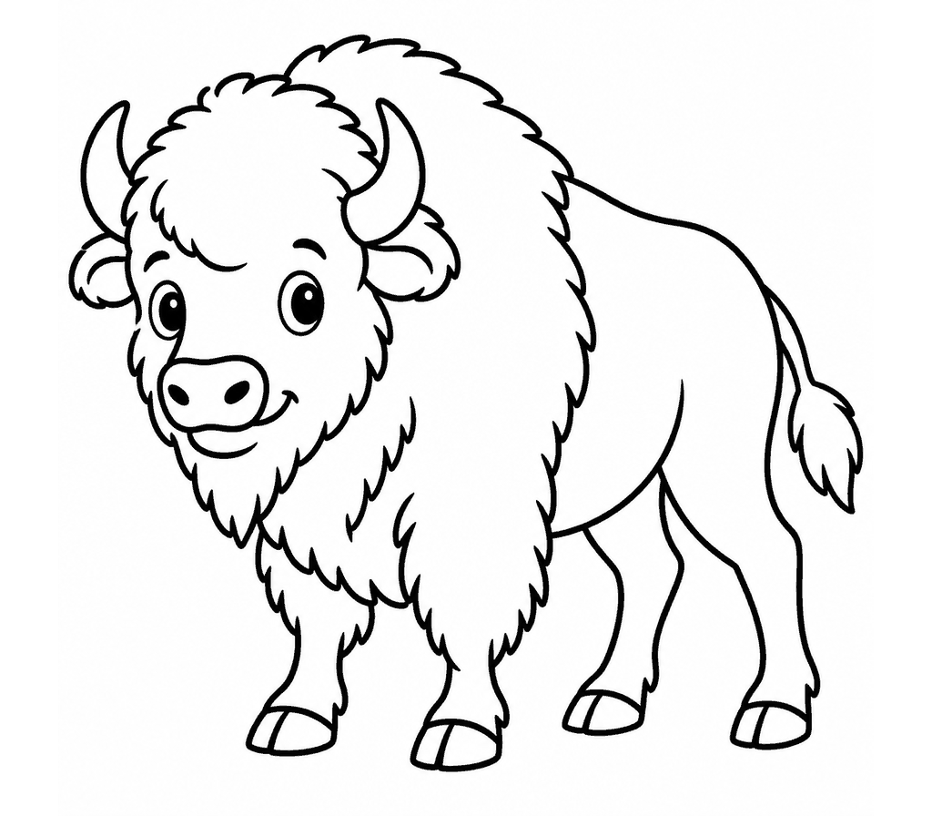 American Bison coloring page