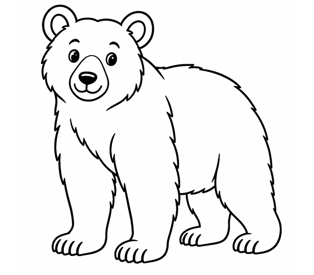 American Black Bear coloring page
