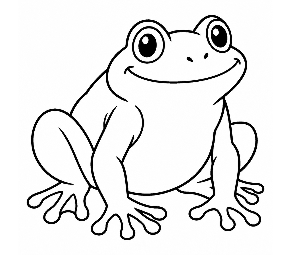 American Bullfrog coloring page