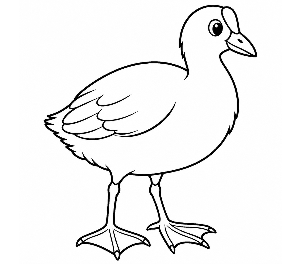 American Coot coloring page