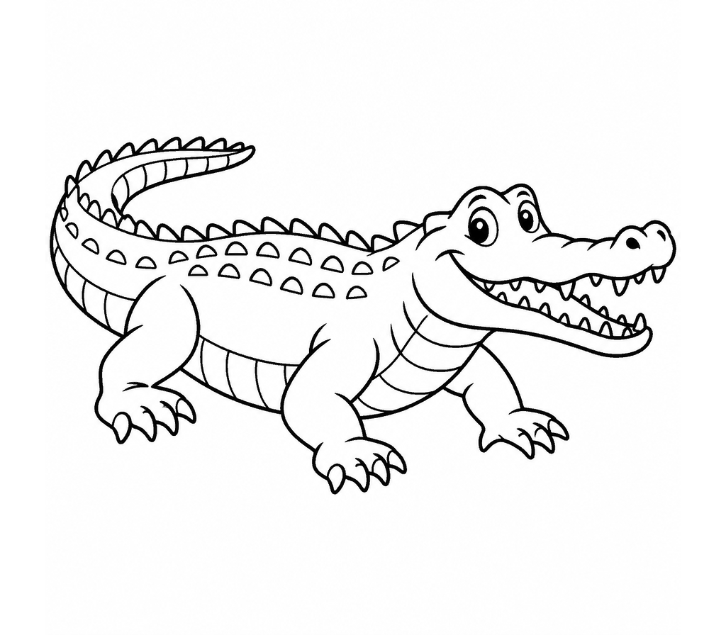 American Crocodile coloring page