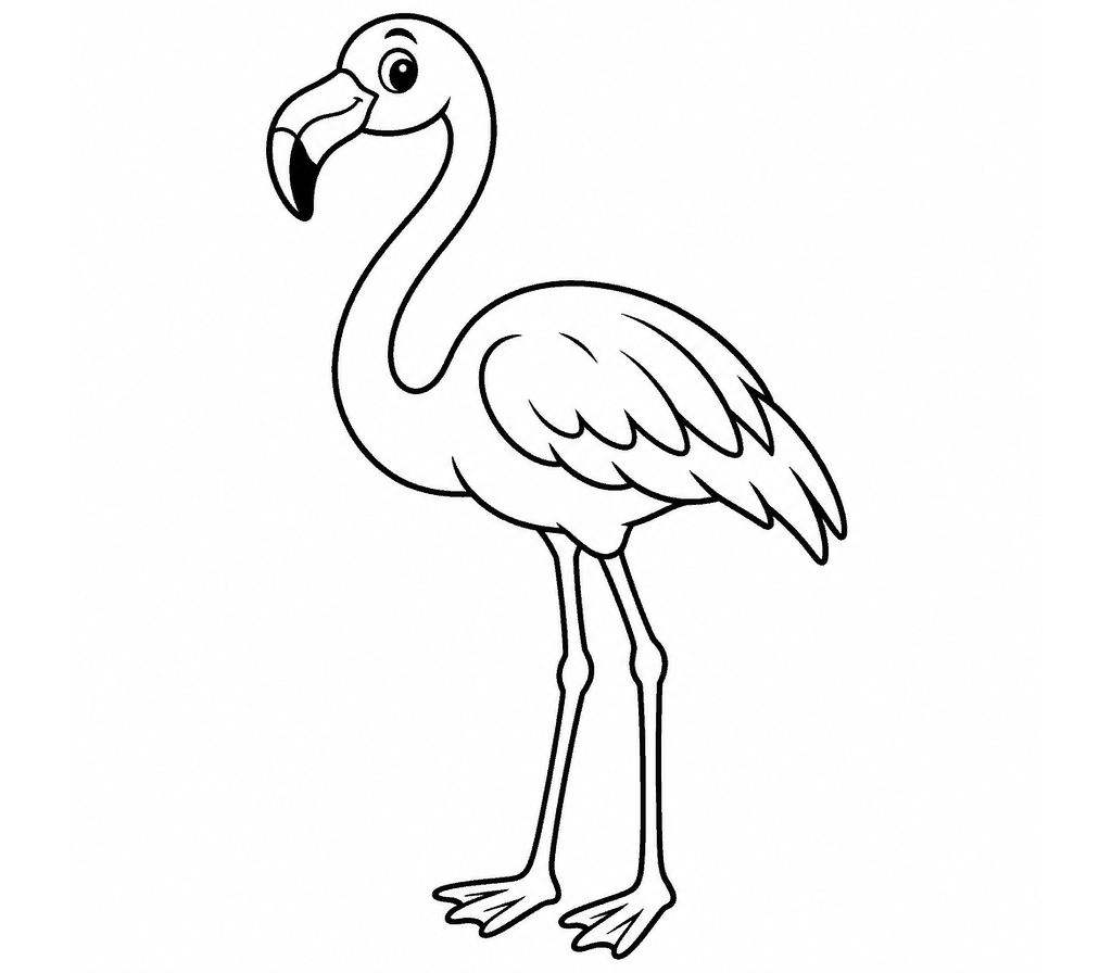 American Flamingo coloring page