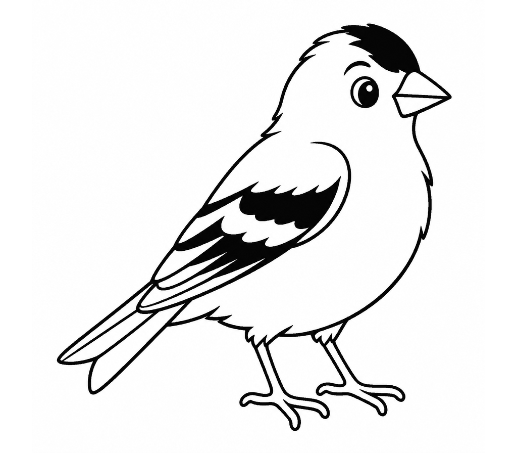 American Goldfinch coloring page