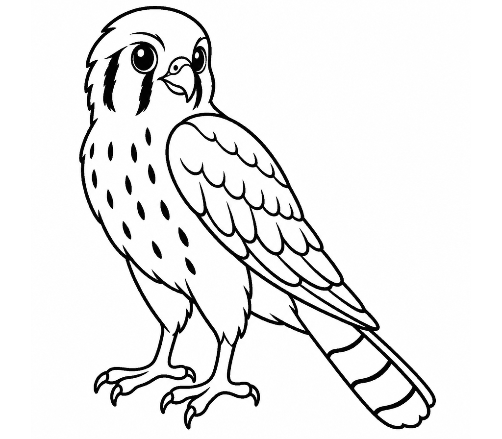 American Kestrel coloring page