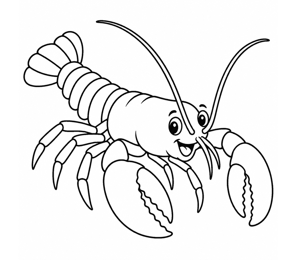 American Lobster coloring page