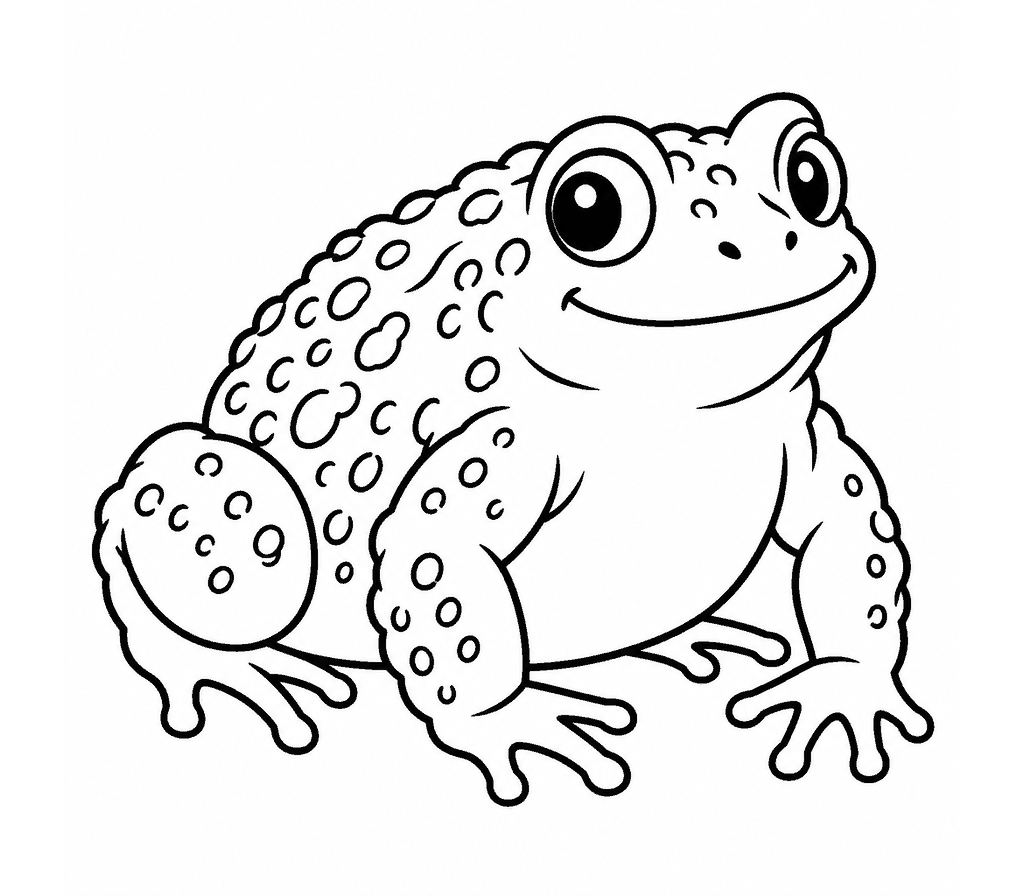 American Toad coloring page