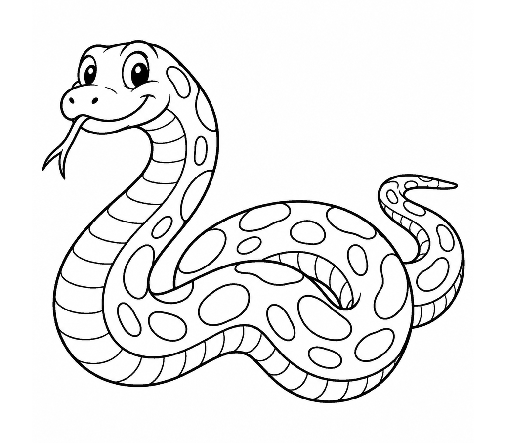 Anaconda (Green) coloring page