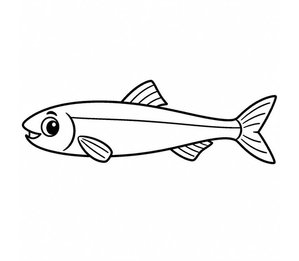 Anchovy coloring page