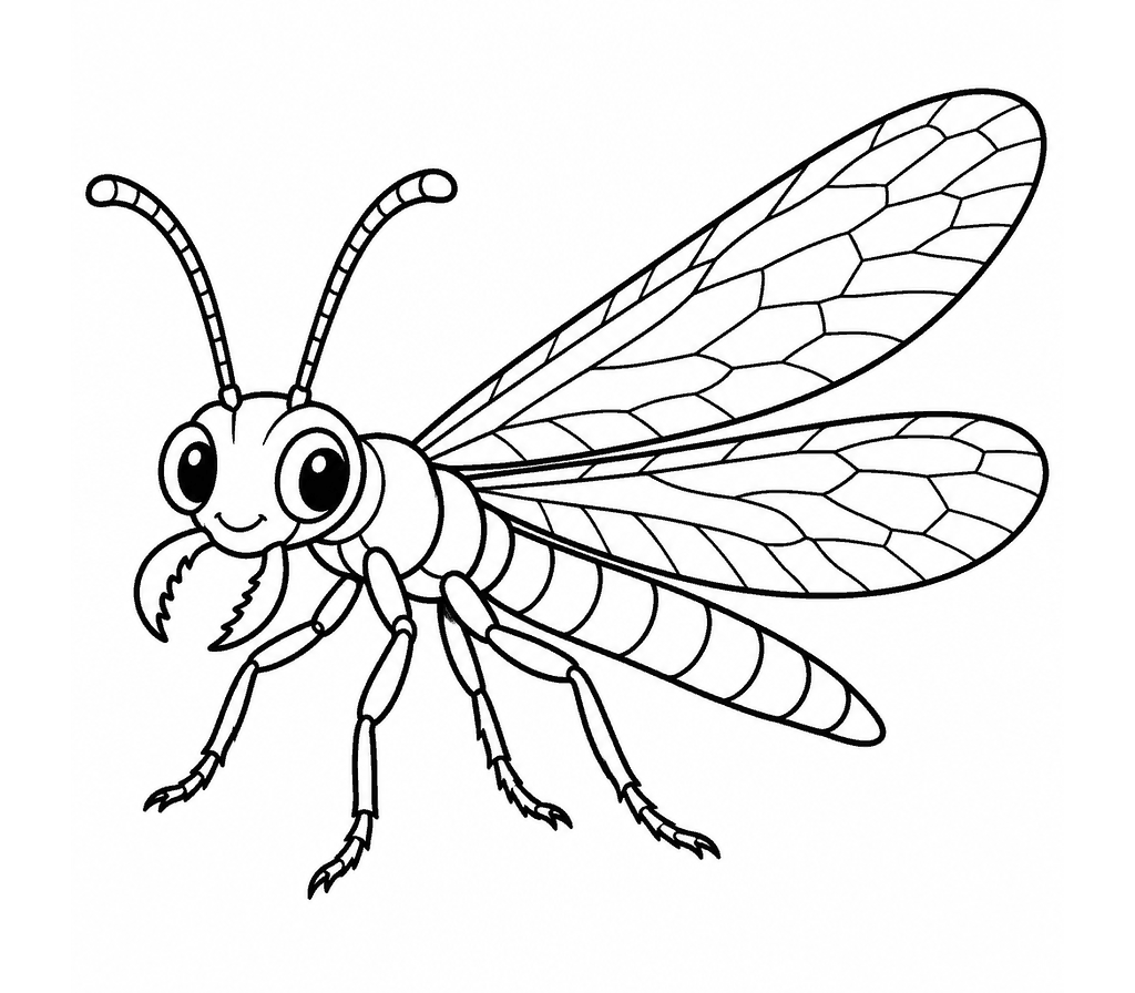 Antlion coloring page