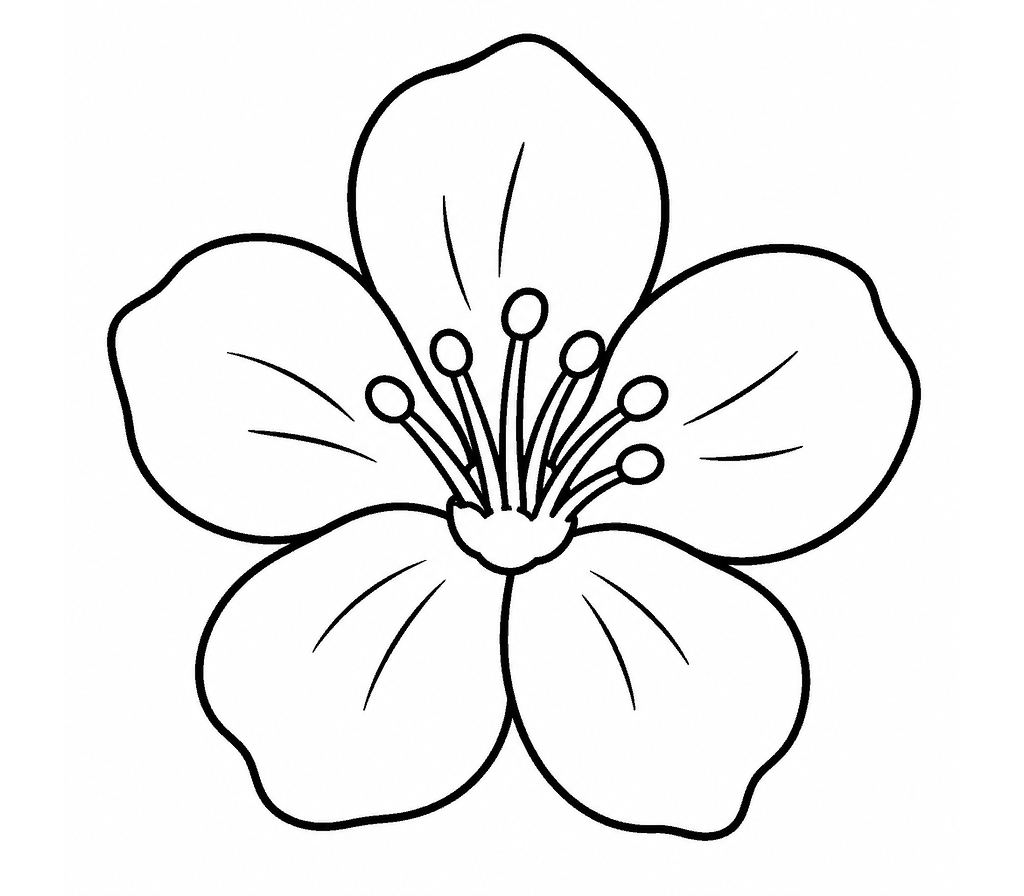 Apple Blossom coloring page
