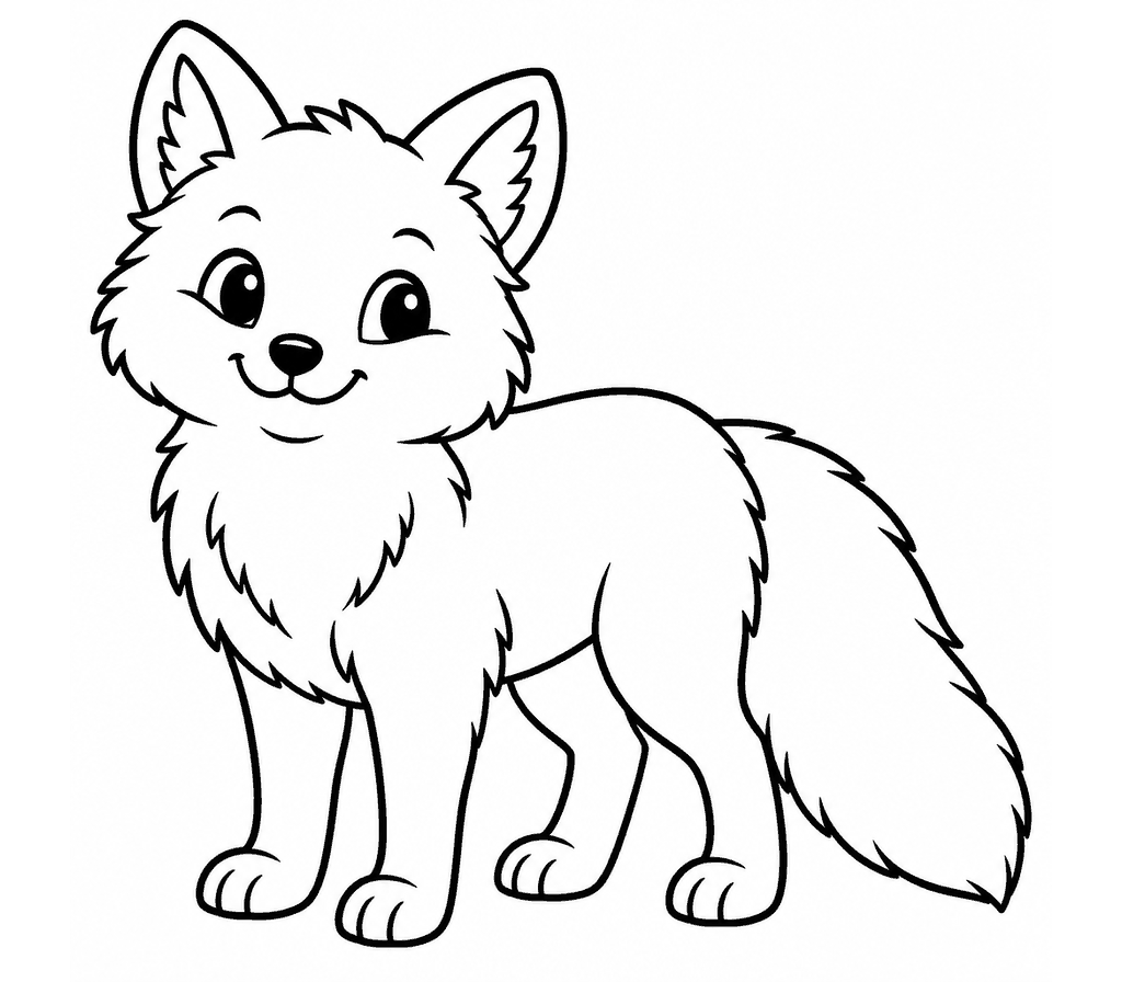 Arctic Fox coloring page