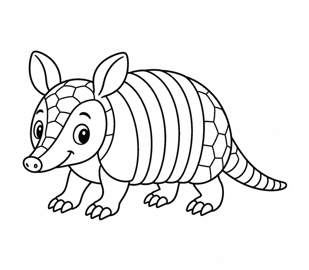 Armadillo coloring page