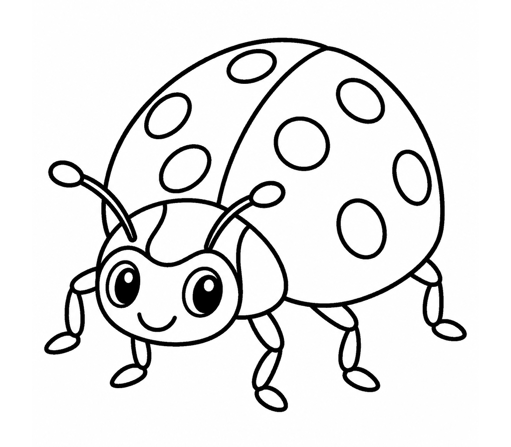 Asian Lady Beetle coloring page