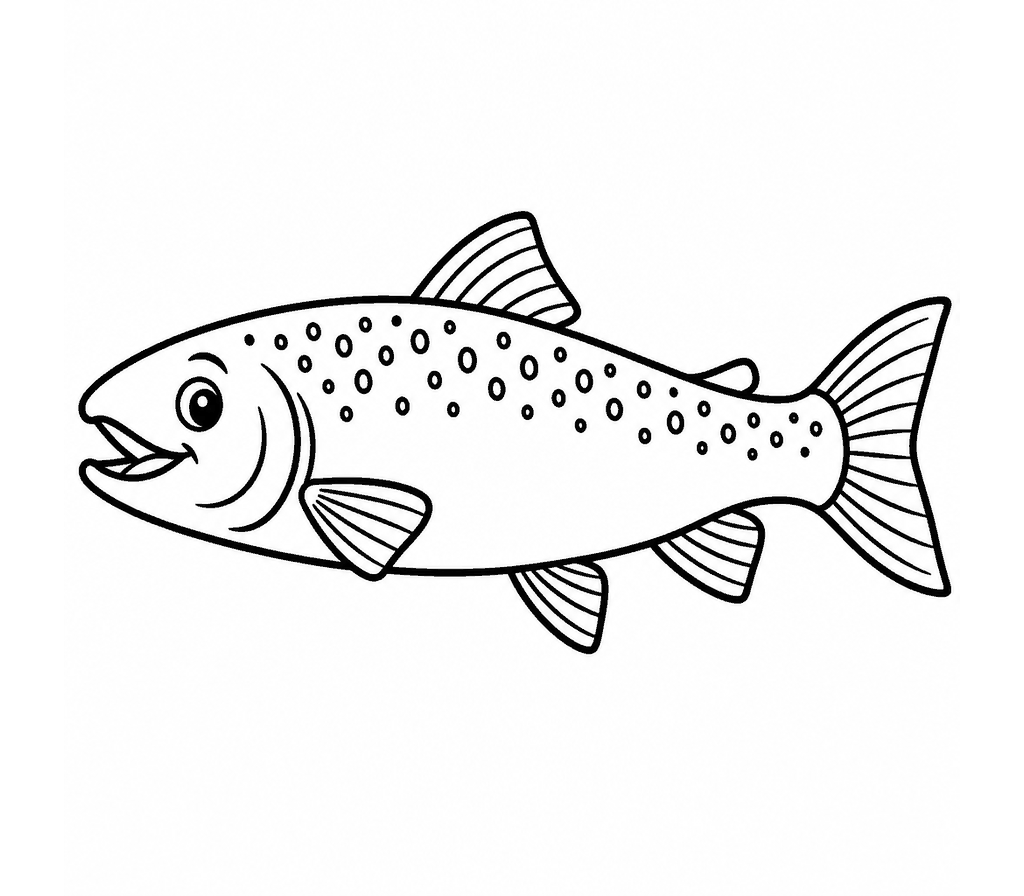 Atlantic Salmon coloring page