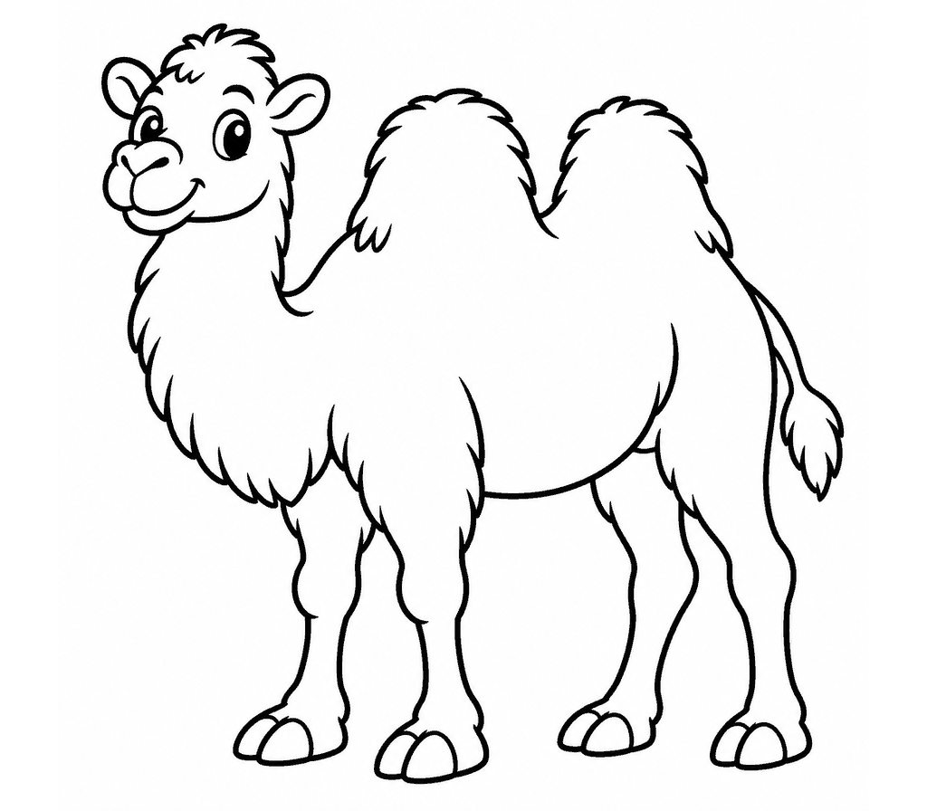 Bactrian Camel coloring page