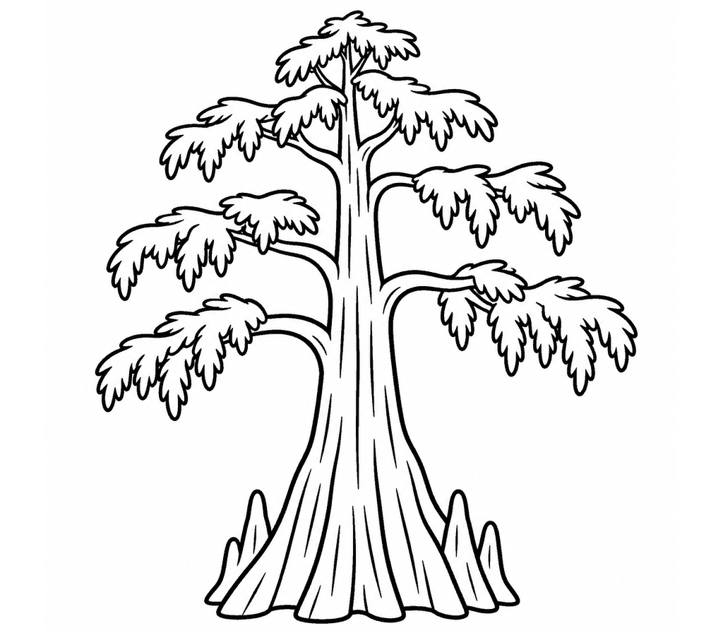 Bald Cypress coloring page