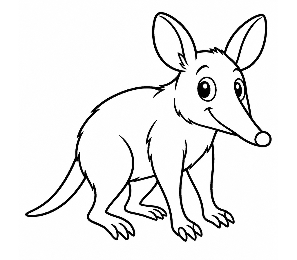 Bandicoot coloring page
