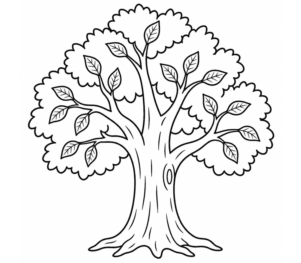 Beech Tree coloring page