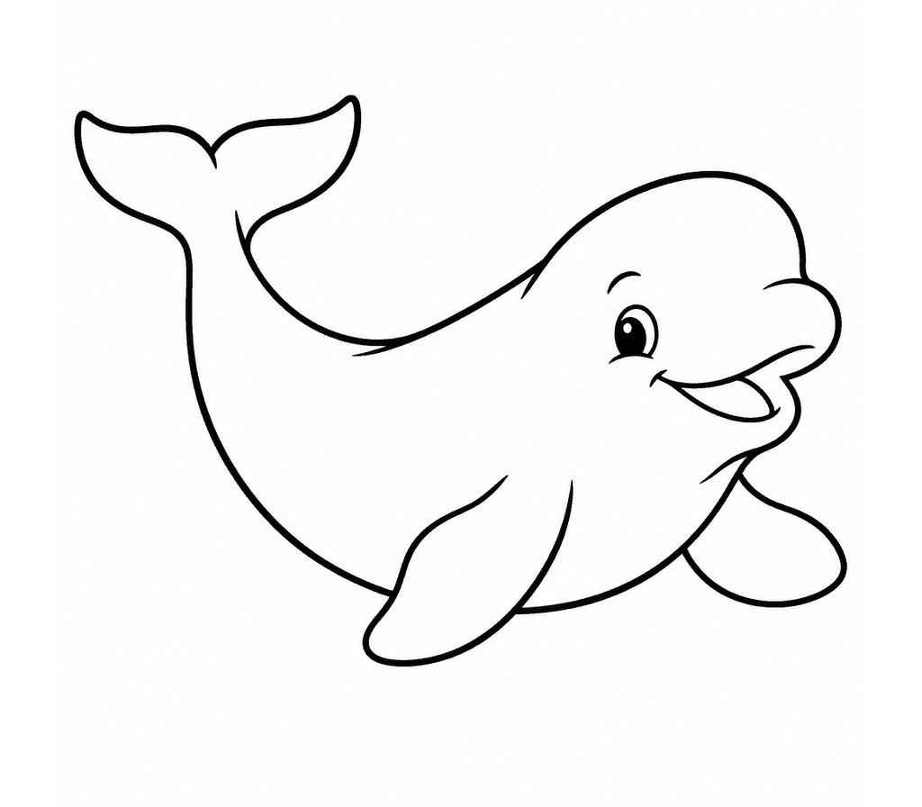 Beluga Whale coloring page