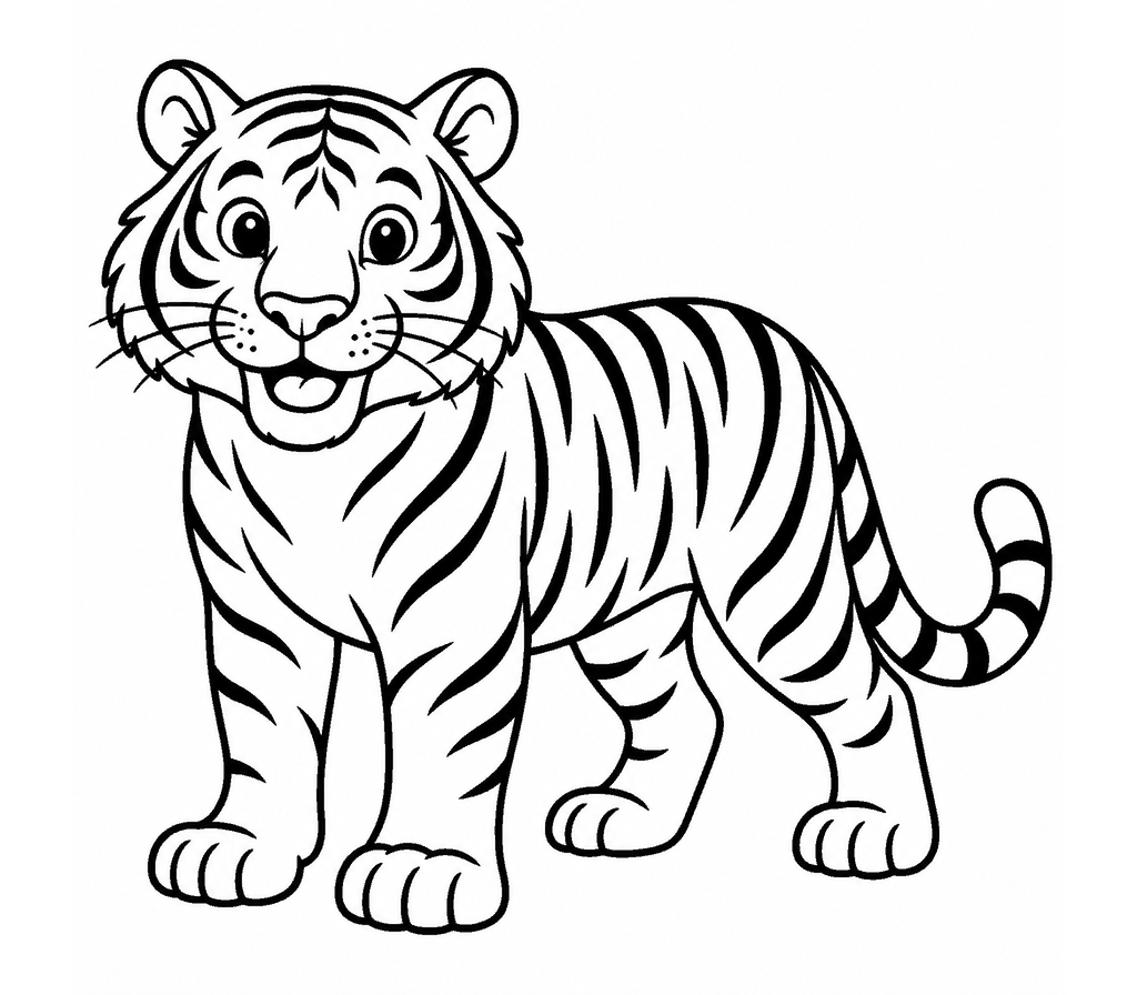 Bengal Tiger coloring page