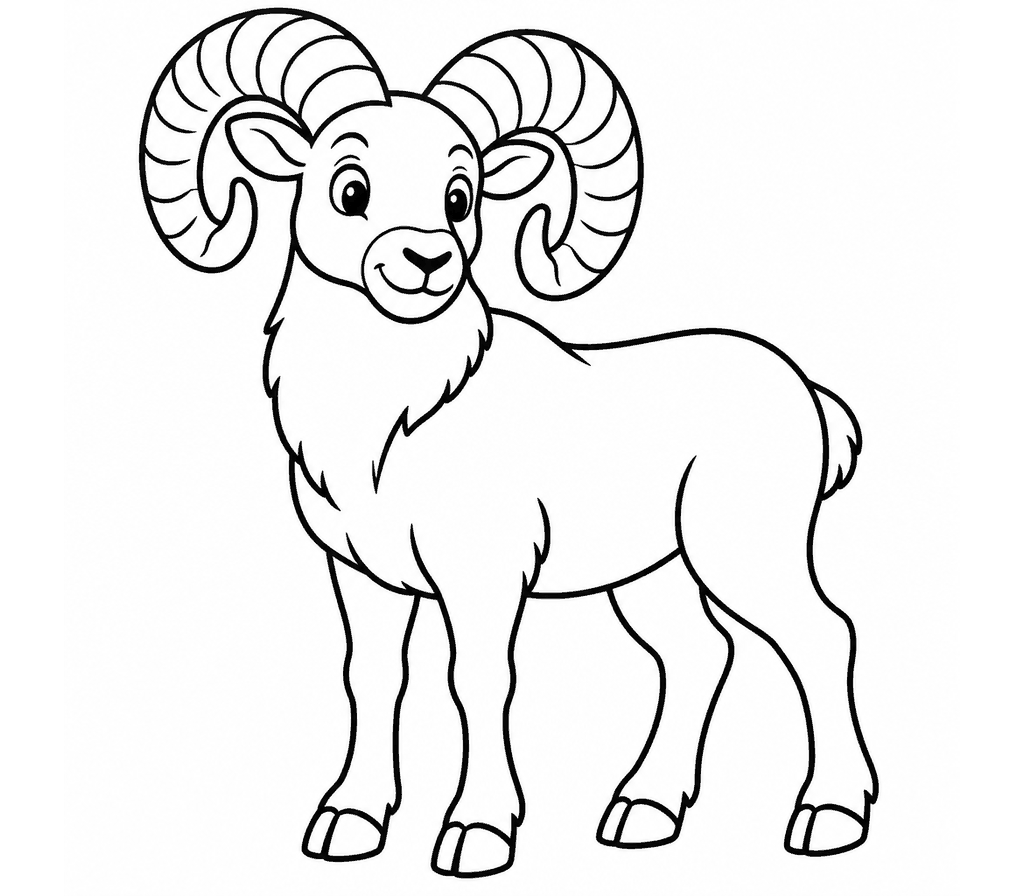 Bighorn Sheep coloring page