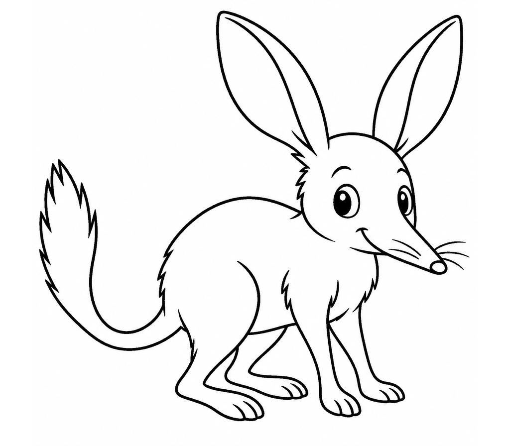 Bilby coloring page