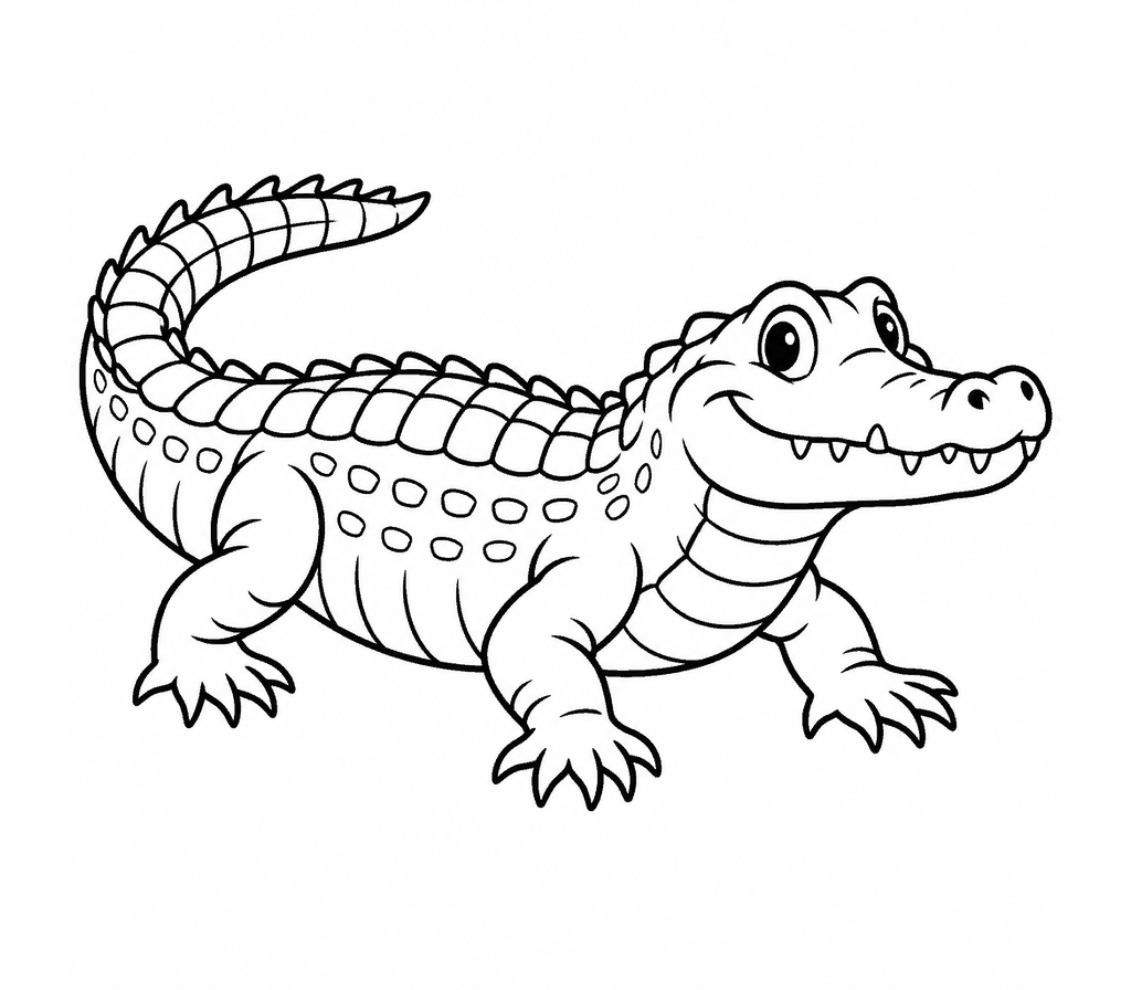 Black Caiman coloring page