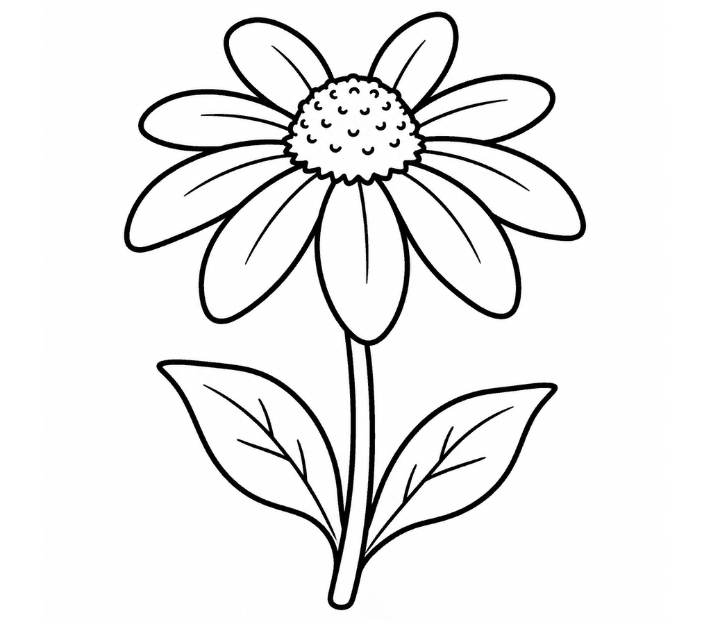 Black-eyed Susan coloring page