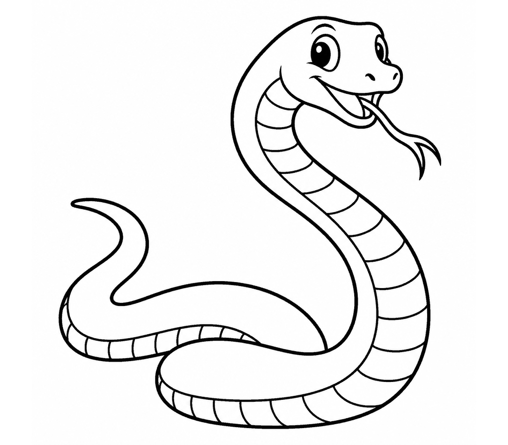 Black Mamba coloring page