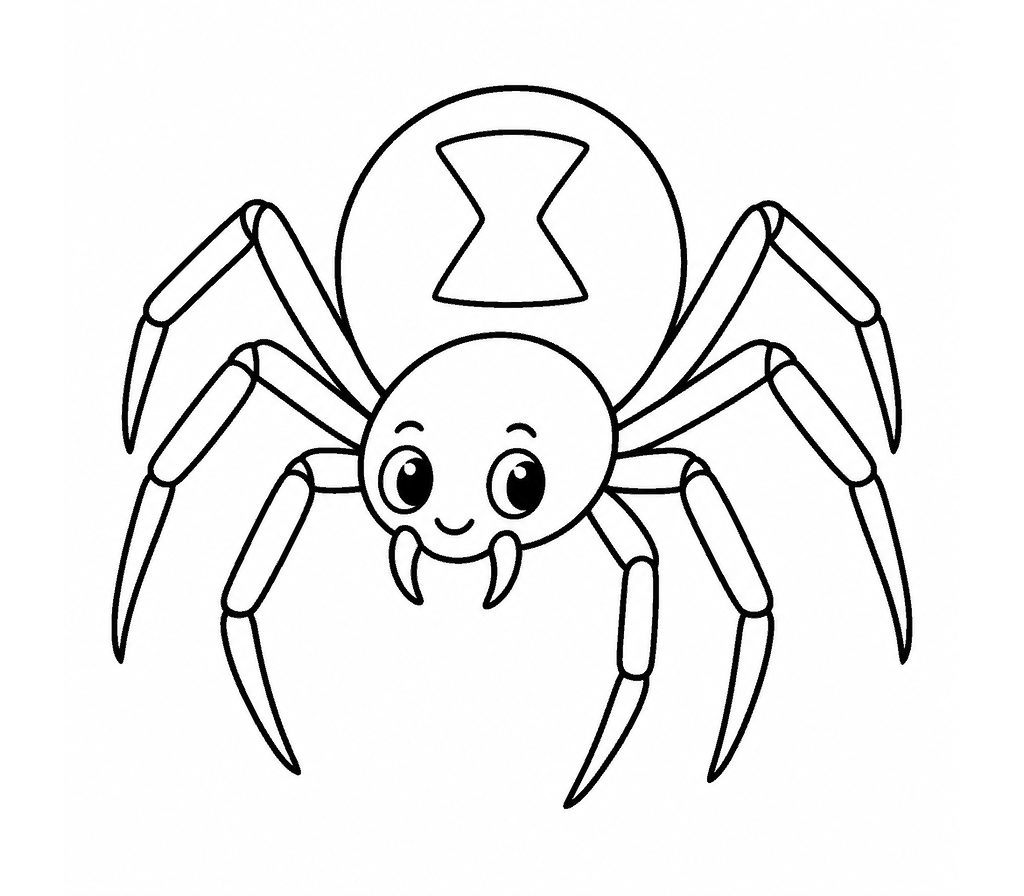 Black Widow coloring page