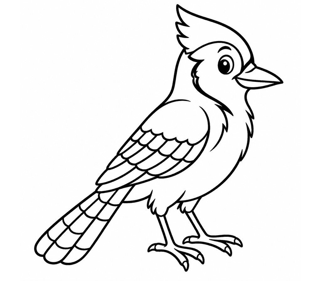 Blue Jay coloring page