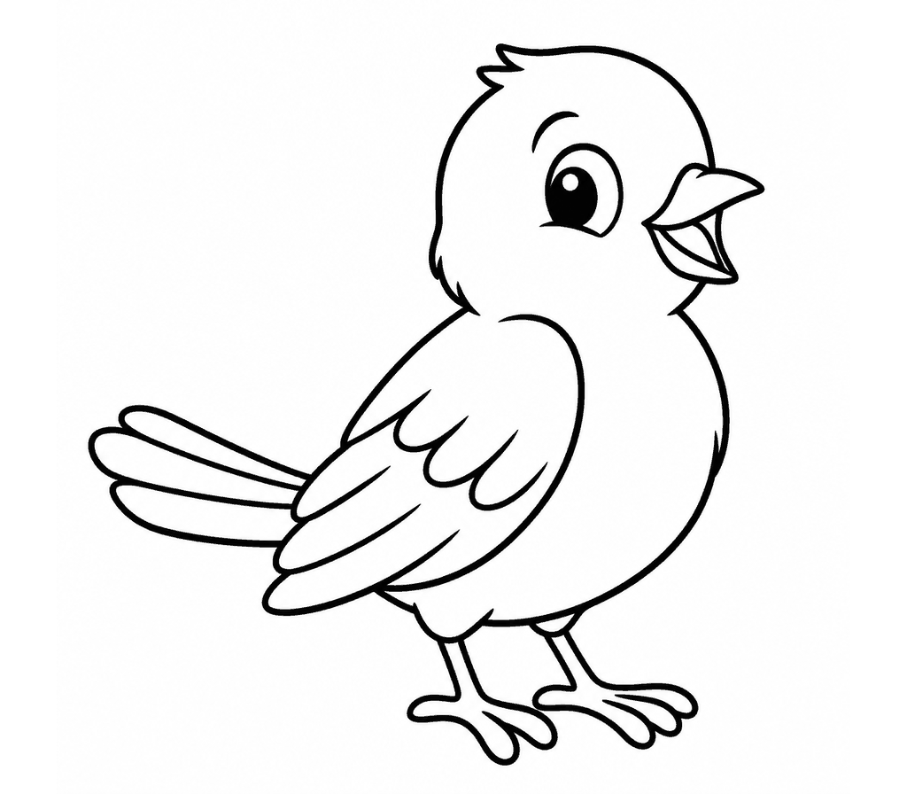 Bluebird coloring page
