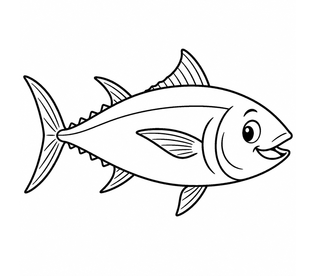 Bluefin Tuna coloring page