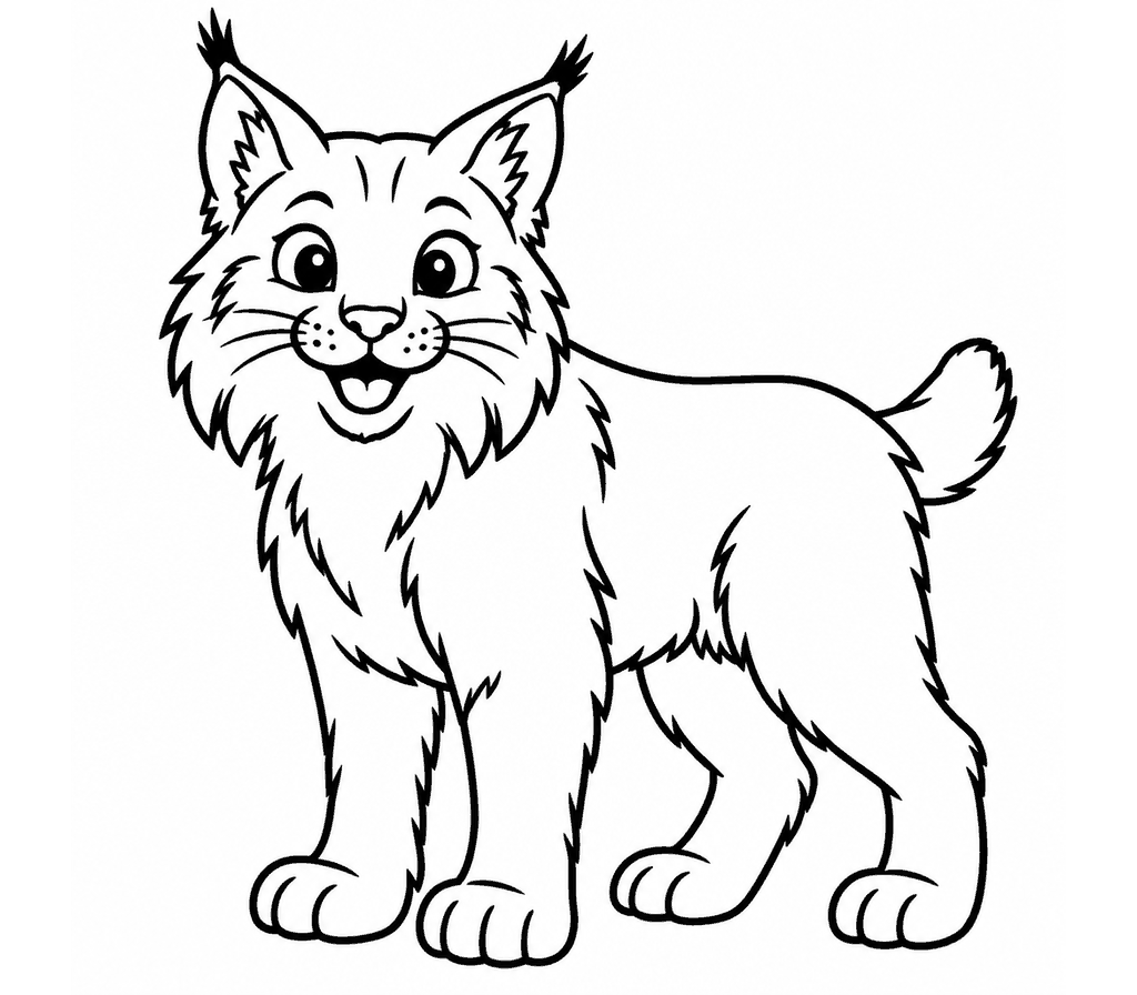 Bobcat coloring page