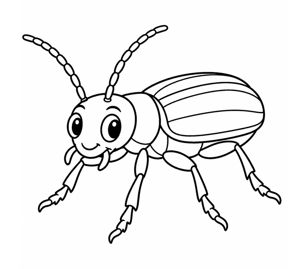 Bombardier Beetle coloring page