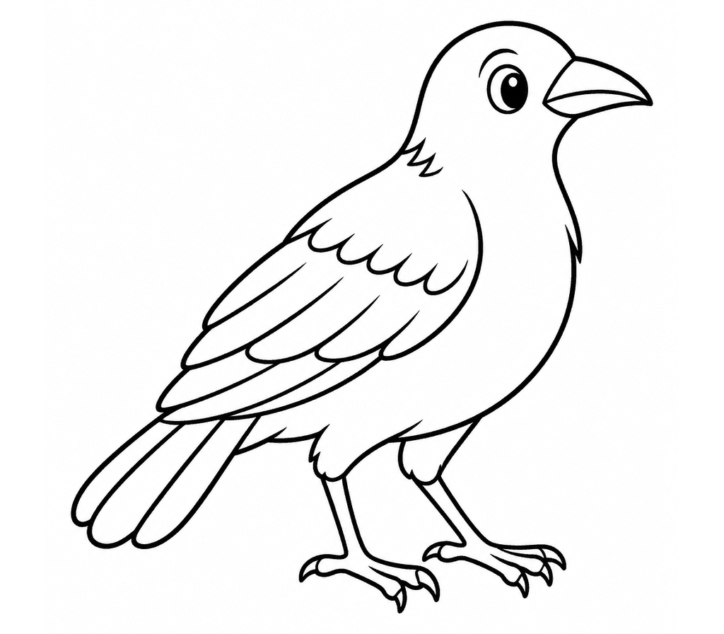 Bowerbird coloring page