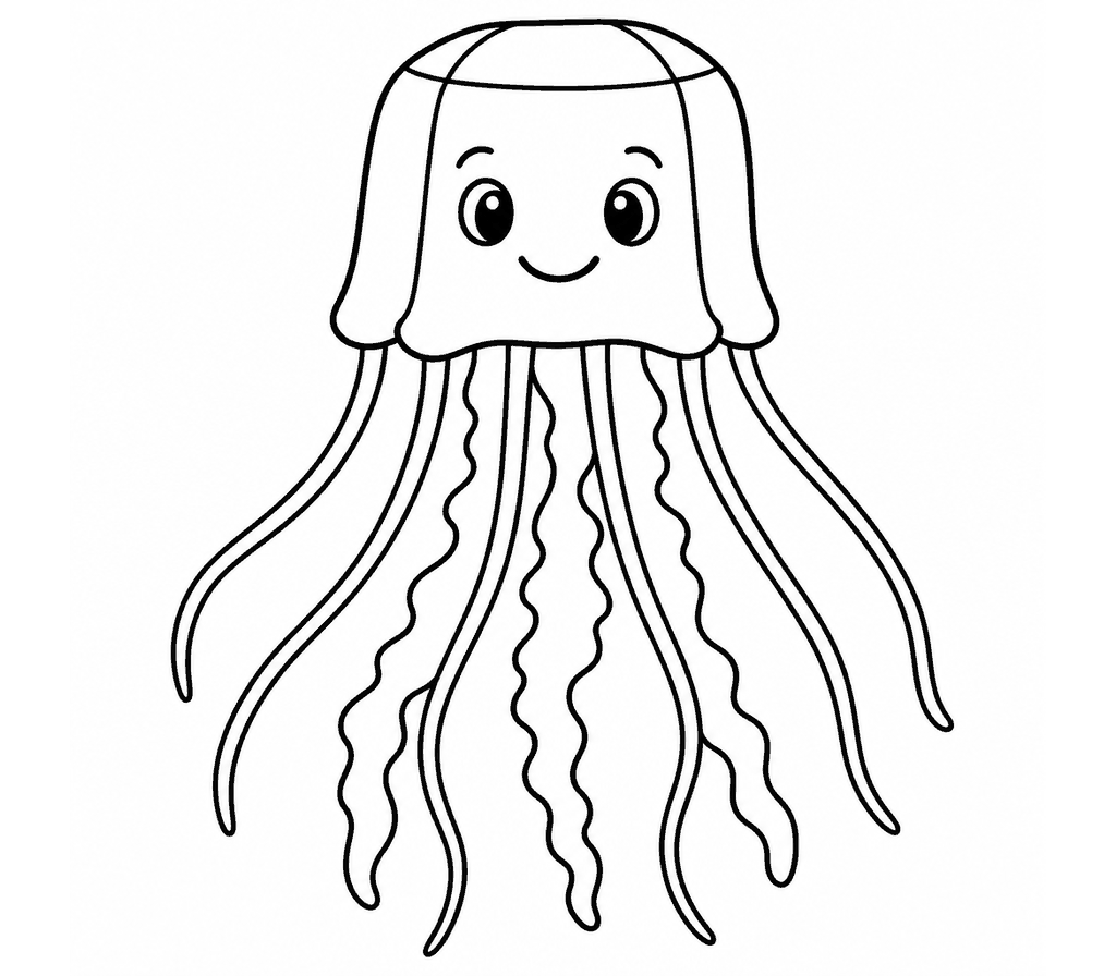 Box Jellyfish coloring page