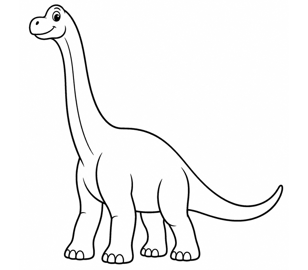 Brachiosaurus coloring page