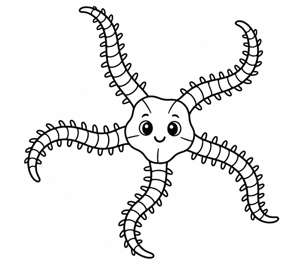 Brittle Star coloring page