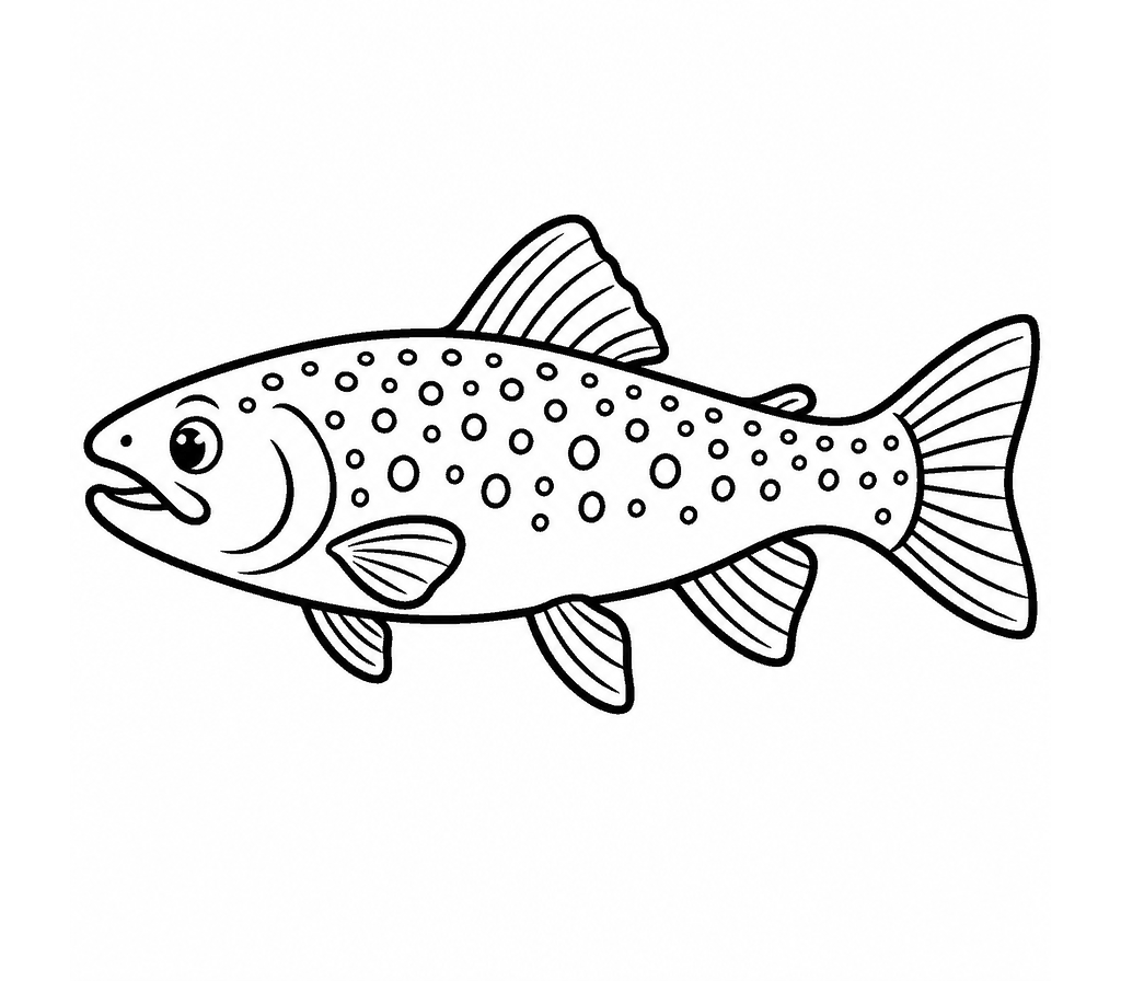 Brook Trout coloring page