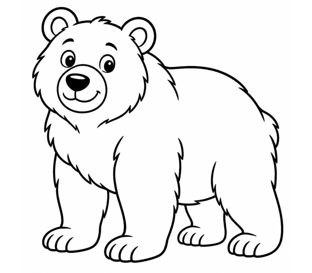 Brown Bear coloring page